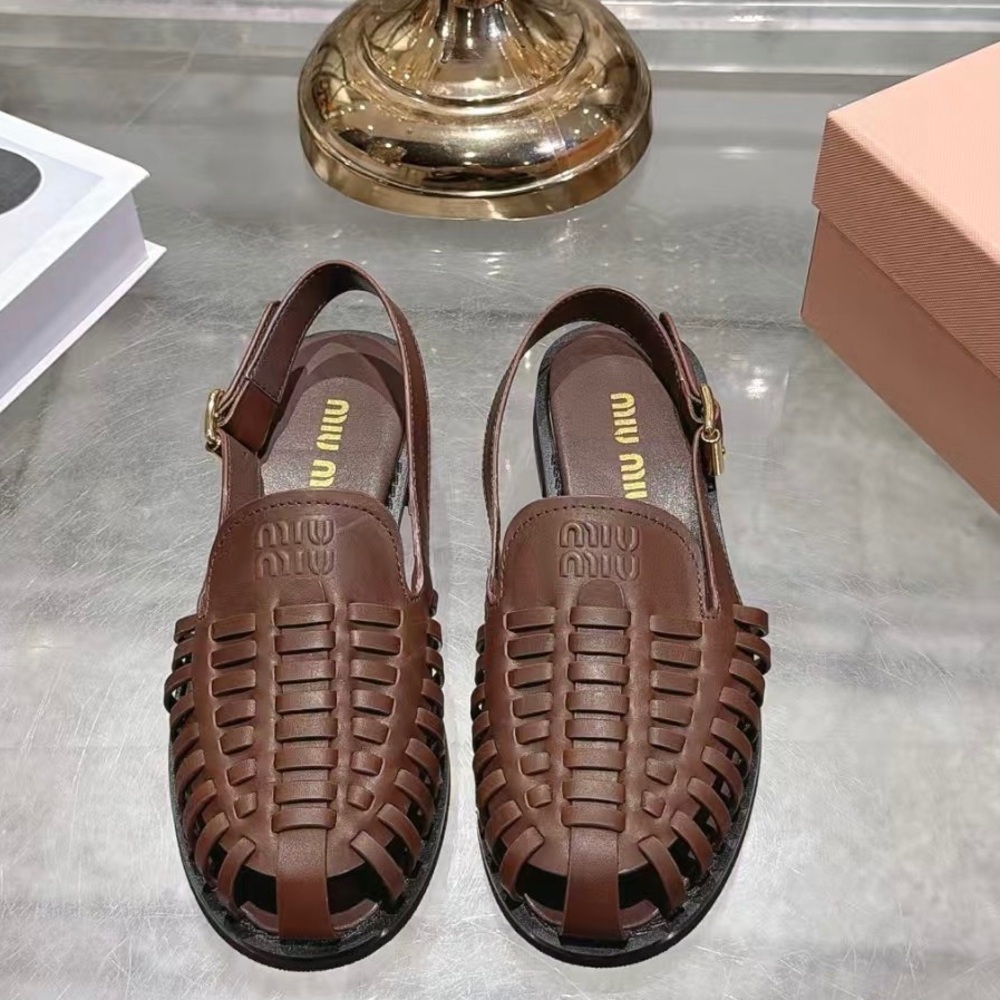 Miu Miu Latest Flat Rope Sandals